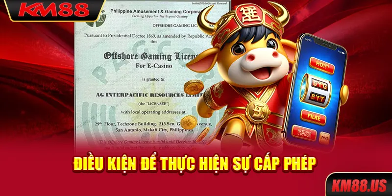 Điều kiện để thực hiện sự cấp phép